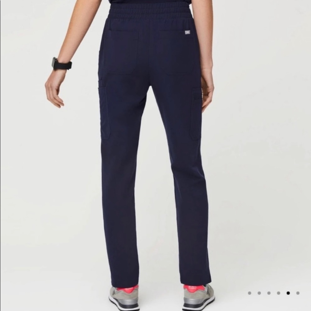 Figs Navy High Waisted Scrub Pants
